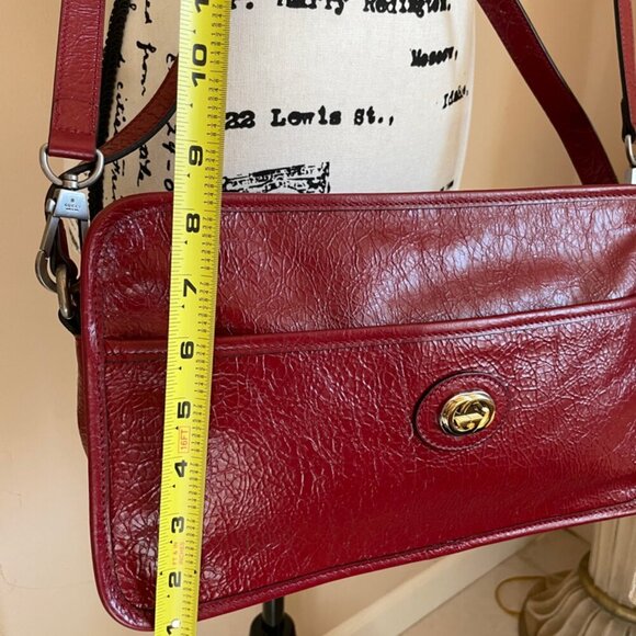 GUCCI MORPHEUS CALFSKIN SHOULDER CROSSBODY BAG BOHOCHIC BURGUNDY VERSATILE - Picture 13 of 16